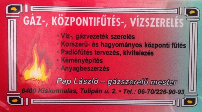Épületgépészet Papp László