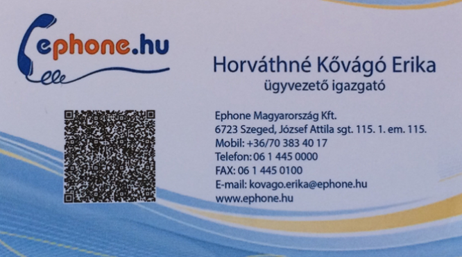 Ephone Magyarország Kft Horváthné Kővágó Erika