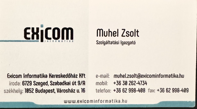 Exicom Soltvadkert Számítógép Szaküzlet Exicom Soltvadkert Számítógép Szaküzlet