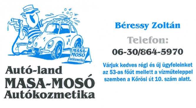 Béressy Zoltán MASA-MOSÓ