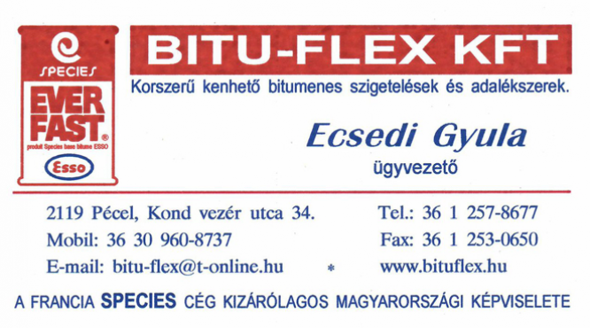 Bituflex Kft Pécel Ecsedi Gyula